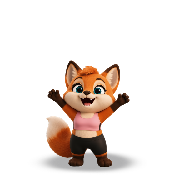 Nimmi the fox at evolution stage 1 of 4, baby.